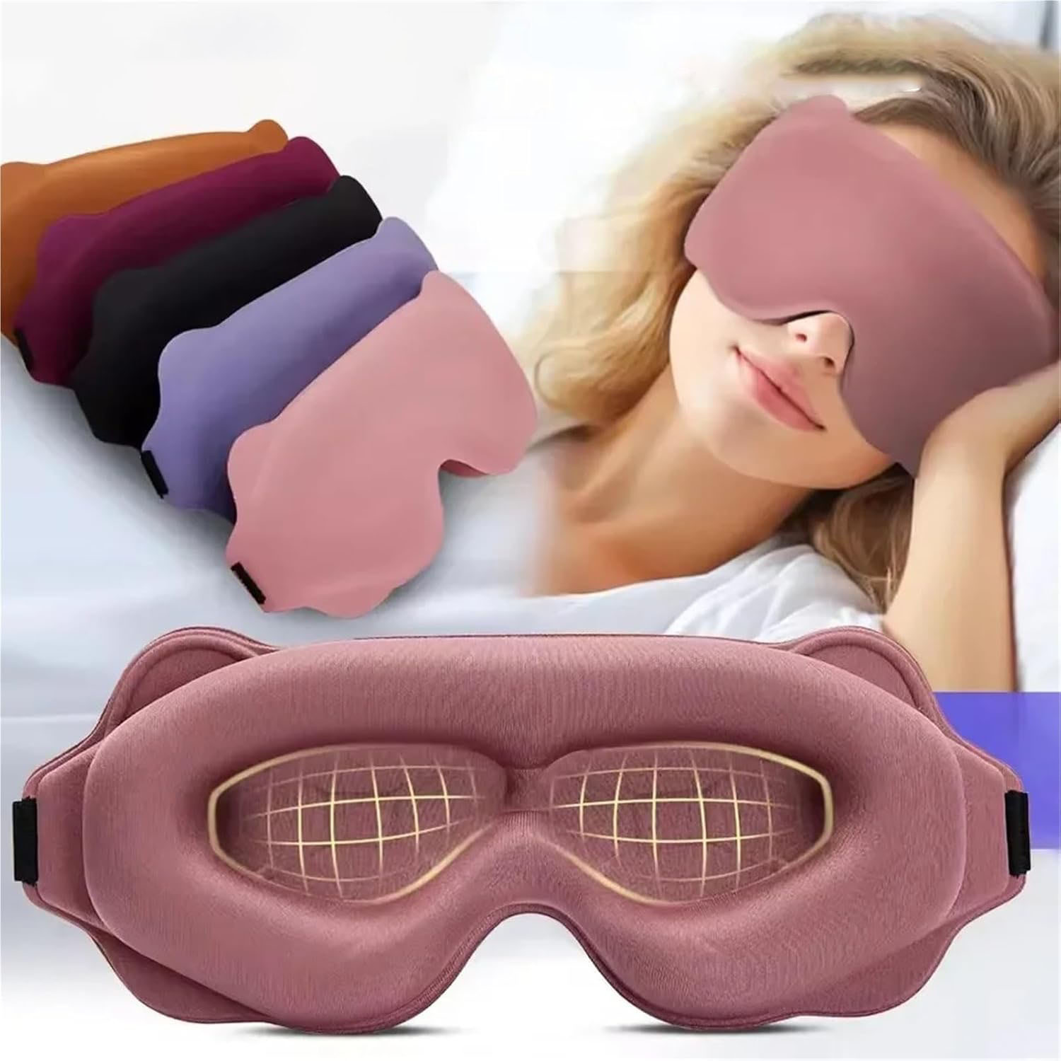 3D Sleeping Mask Block Out Lig - Sleep Eye Mask 3D ulasan dan harga