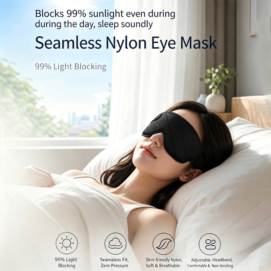 3/1pcs 3D Contoured Sleep Mask - Sleep Eye Mask 3D ulasan dan harga
