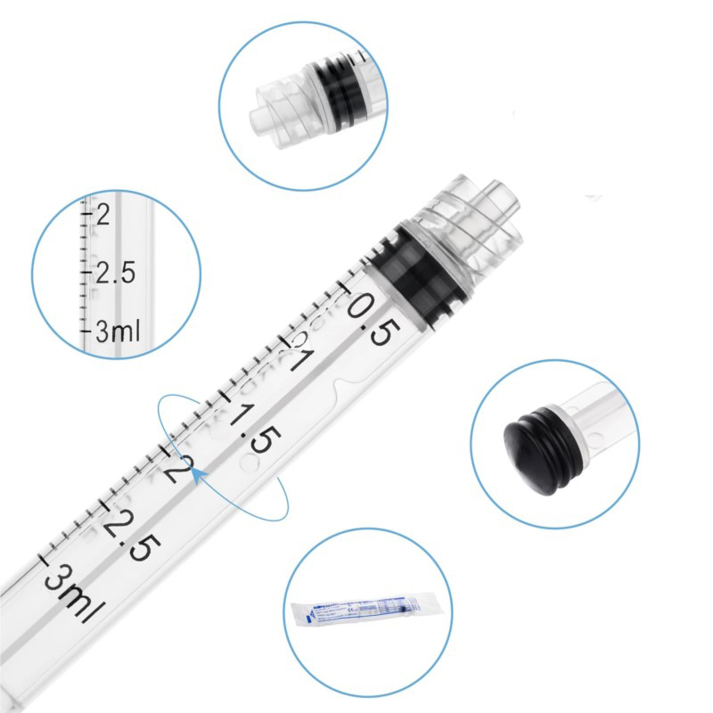 3ml 20 50 100Pcs Luer Lock Lab - Health Wellness Solutions ulasan dan harga