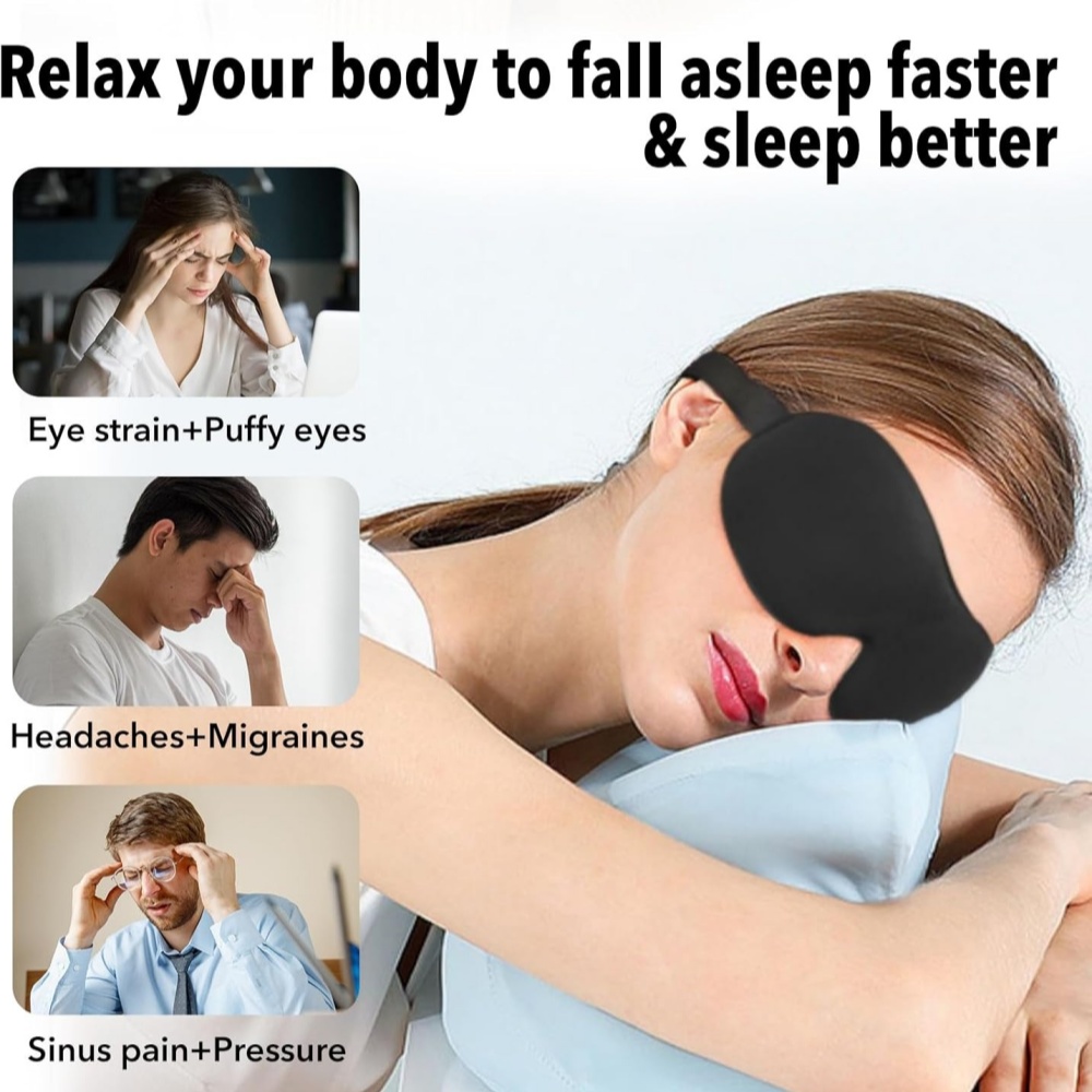 3D Sleep Mask Blindfold Sleepi - Sleep Eye Mask 3D ulasan dan harga