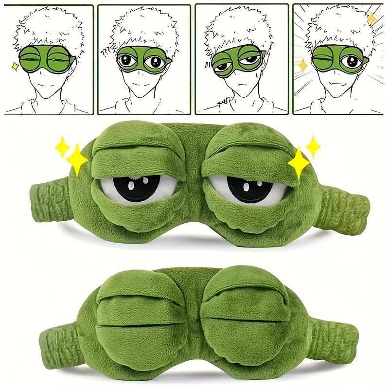 Sleep Eye Mask 3D Cute Frog Fu - Sleep Eye Mask 3D ulasan dan harga